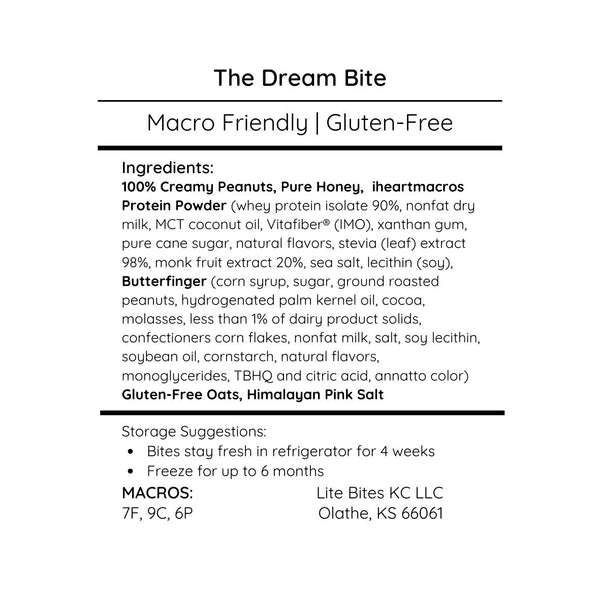 The Dream Bite (with Butterfinger) - Large Batch (18 Bites)