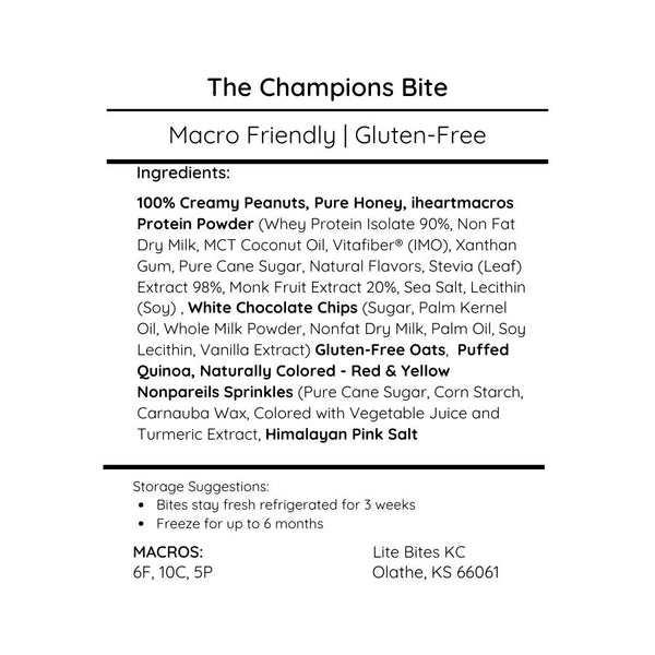 The Champions Bite - Large Batch (18 Bites)