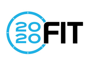 Blue and black logo that reads, 2020 Fit