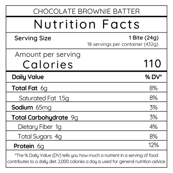 Chocolate Brownie Batter Protein Bite - Large Batch (18 Bites)