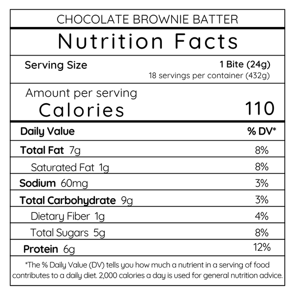 Chocolate Brownie Batter Protein Bite - Large Batch (18 Bites)