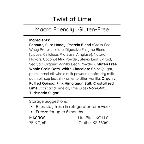 Twist of Lime Bite - Large Batch (18 Bites)