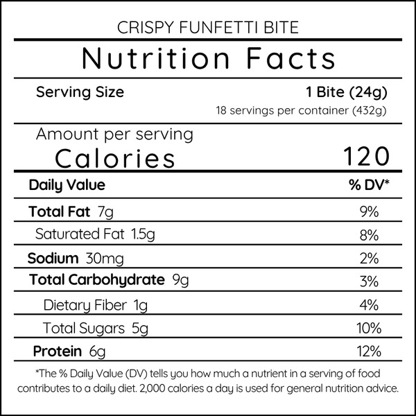 Crispy Funfetti - Large Batch (18 Bites)